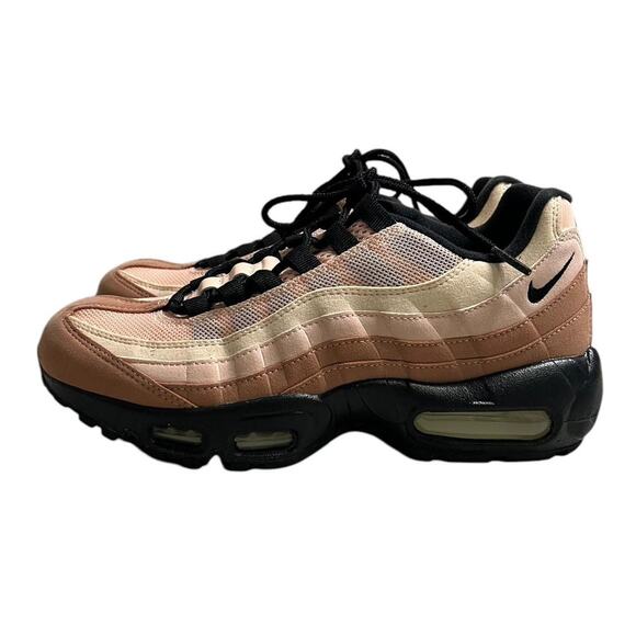 Nike Air Max 95 Pink Beige Black Women’s Size 8 (314352-997) Running Shoes - Picture 1 of 9